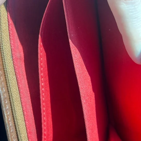 Vintage Dooney & Bourke Croc-Embossed Tan Leather Wallet - Picture 7 of 11